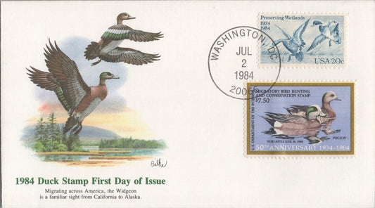 1984 US RW51 Fleetwood FDC Federal Hunting Permit Duck Stamp ZAYIX 113022SM78