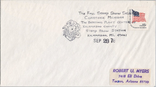 US Event Cover Fall Stamp Show Comstock, Mi Flowers ZAYIX 041322SM80