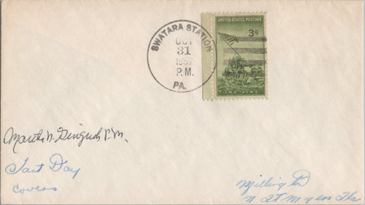 US Covers Town Cancel Swatara Station, PA Postmaster ZAYIX 041322SM161