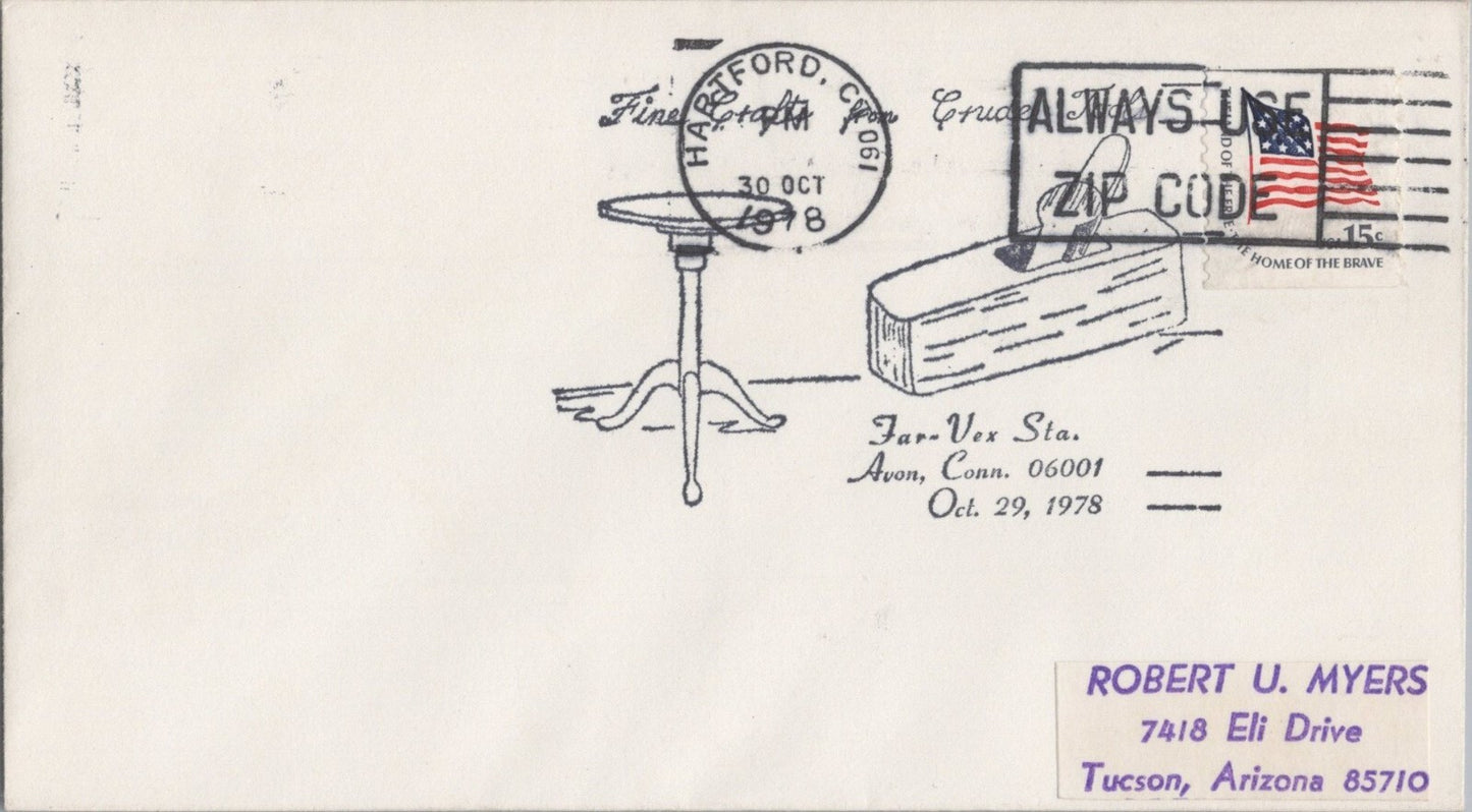US Covers Event Fine Crafts Far-Vex Station, Avon, Conn. ZAYIX 041322SM164
