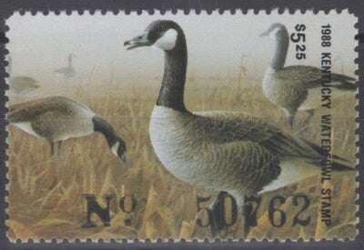 1988 Kentucky 4 MNH US State Duck Stamp Birds ZAYIX 062322S44