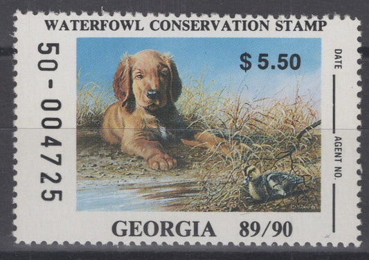 1989 Georgia 5 MNH US State Duck Stamp Birds ZAYIX 062322S79