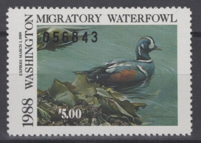 1988 Washington 3 MNH US State Duck Stamp Birds ZAYIX 062322S69