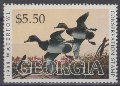 1988 Georgia 4 MNH US State Duck Stamp Birds ZAYIX 062322S38