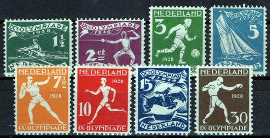 Netherlands B25-B32 MH VF/XF Semi-Postal Olympics Sports Zayix Stamps 0325S011