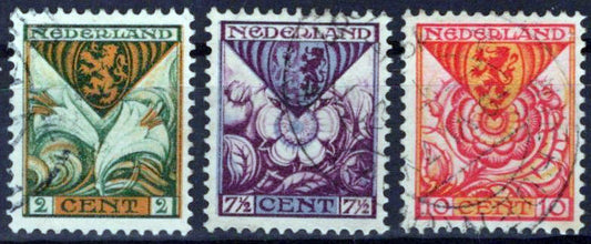 Netherlands B9-B11 Used Coat of Arms South Holland Zayix Stamps 0325S018