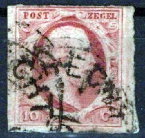 Netherlands 2 Used FVF Imperf King William III Zayix Stamps 0325S022