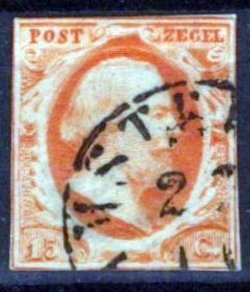 Netherlands 3 Used VG/F Imperf King William III Zayix Stamps 0325S023