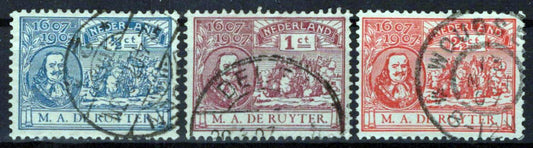 Netherlands 87-89 Used Admiral M. A. de Ruyter Ships Zayix Stamps 0325S028