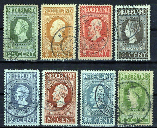 Netherlands 90-97 Used VF King William I Queen Wilhelmina Zayix Stamps 0325S029