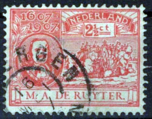 Netherlands 89 Used Admiral M. A. de Ruyter Ships Zayix Stamps 0325S039