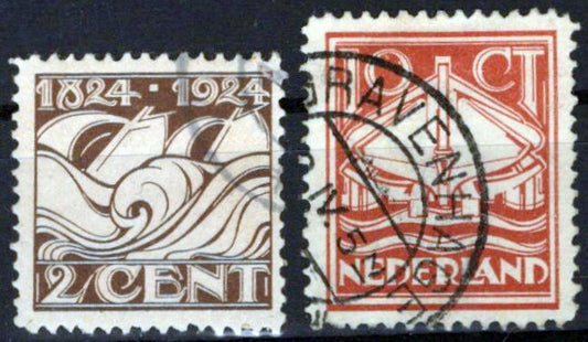 Netherlands 140-141 Used Ships & Lifeboat Zayix Stamps 0325S051