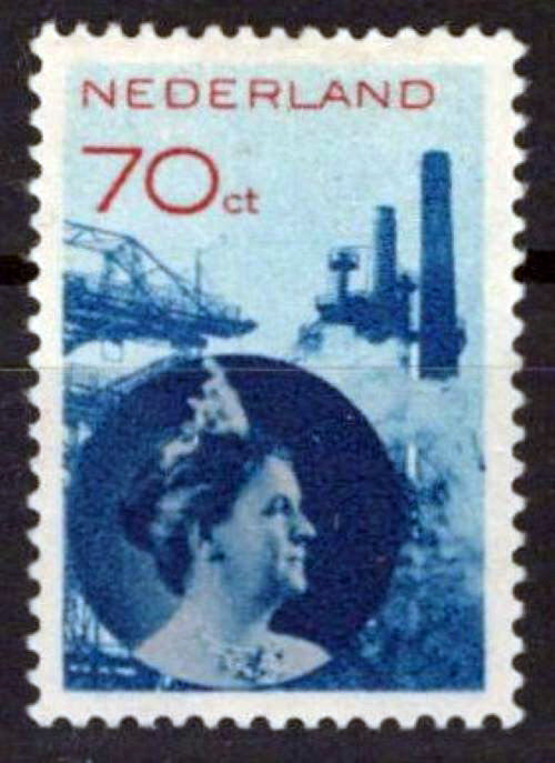 Netherlands 195a MH Perf 14 1/2 x 13 1/2 Queen Wilhelmina Zayix Stamps 0325S052
