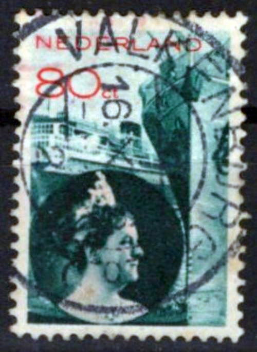 Netherlands 201 Used Queen Wilhelmina Ships Zayix Stamps 0325S057