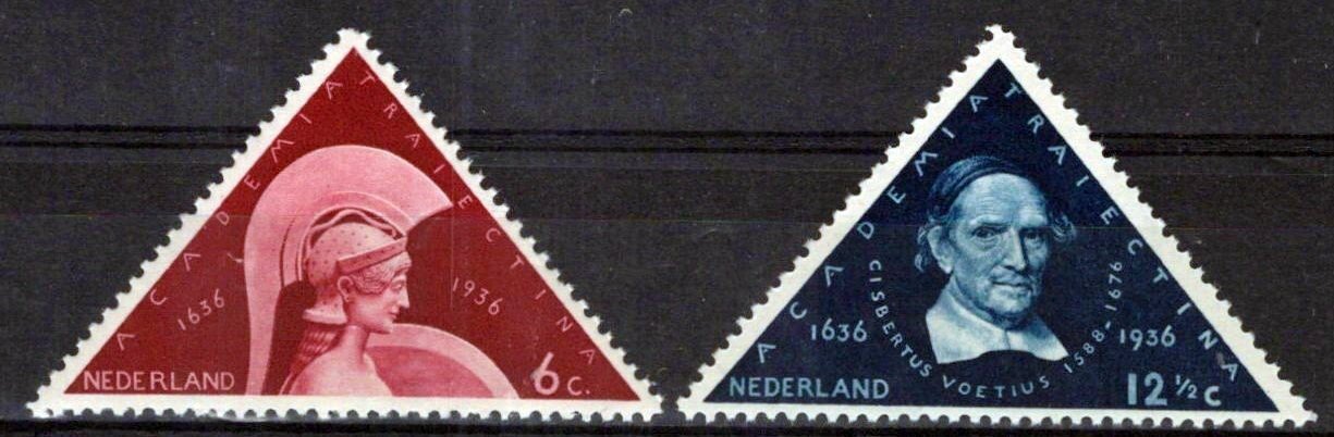 Netherlands 204-205 MNH Minerva Gisbertus Voetius Zayix Stamps 0325S058M