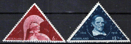 Netherlands 204-205 Used Minerva Gisbertus Voetius Zayix Stamps 0325S060