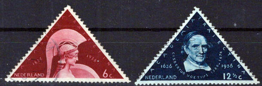 Netherlands 204-205 Used Minerva Gisbertus Voetius Zayix Stamps 0325S061