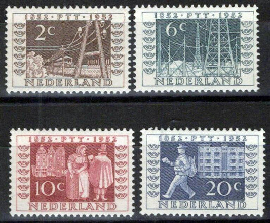 Netherlands 336-339 MH VF Trains Communications Zayix Stamps 0325S068