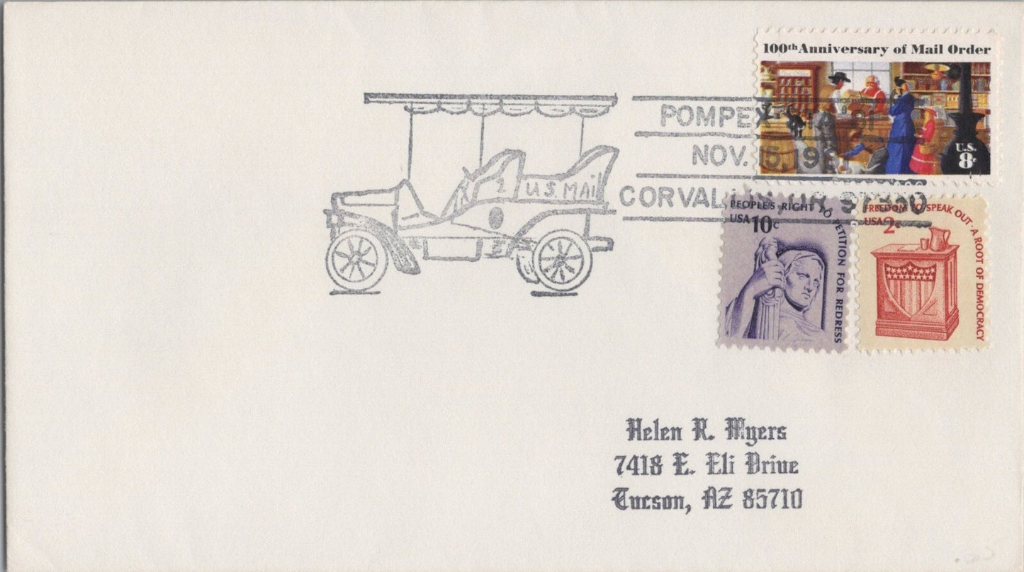 US Event Cover Corvalis, OR Pompex Antique Car ZAYIX 041322SM63