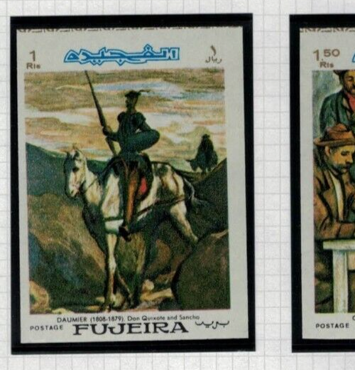 Fujeira UAE Mi 198-205B MNH impf Art Famous Paintings Renoir ZAYIX 021622S862M