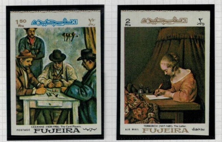 Fujeira UAE Mi 198-205B MNH impf Art Famous Paintings Renoir ZAYIX 021622S862M