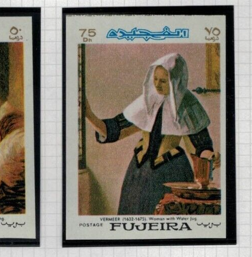 Fujeira UAE Mi 198-205B MNH impf Art Famous Paintings Renoir ZAYIX 021622S862M