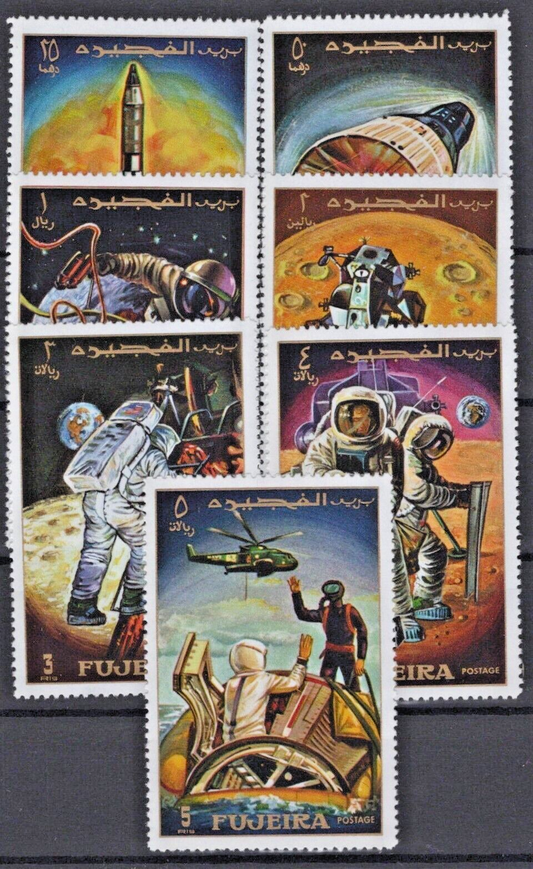 Fujeira UAE Mi 449-455A MNH Space Apollo 12 Moon Landing ZAYIX 030222S25M