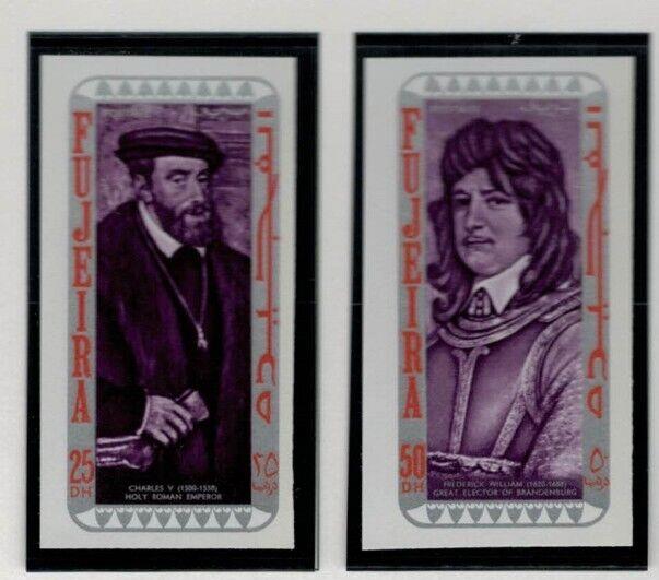 ZAYIX Fujeira UAE Mi 495-504B MNH Impf Famous People Germany History 030222-S36