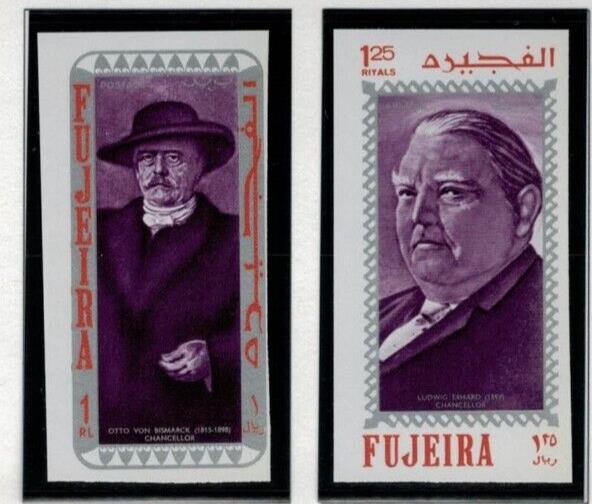 ZAYIX Fujeira UAE Mi 495-504B MNH Impf Famous People Germany History 030222-S36