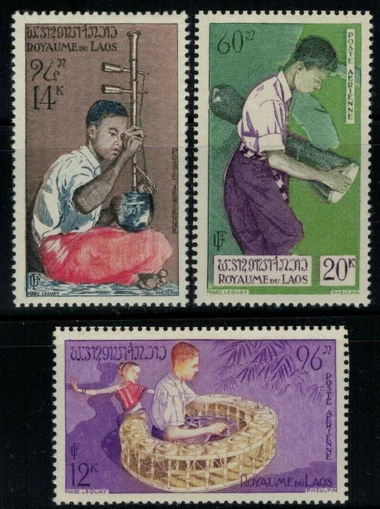 ZAYIX - Laos C24-C26 MH Musical Instruments 032322SM54M