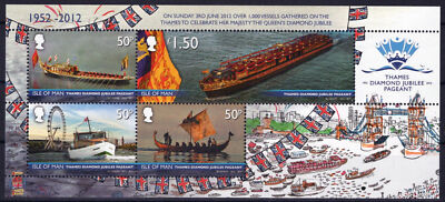 Isle of Man 1505 MNH Thames Diamond Jubilee Pageant Ships ZAYIX 073123SM23M