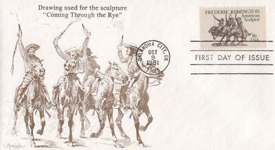 US Military Cover 1934 KMC Venture FDC F. Remington Sculptor ZAYIX 1024A0195