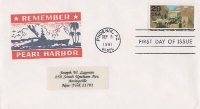 US Military Cover 2559 FDC WWII Remember Pearl Harbor ZAYIX 1024A0215