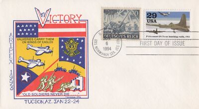 US 2838 ARIPEX '93 FDC WWI B-17 Bombing Raids ZAYIX 1024A0204