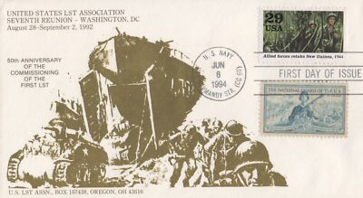 US Military Cover 2838 US LST Assoc FDC WWII in New Guinea ZAYIX 1024A0178