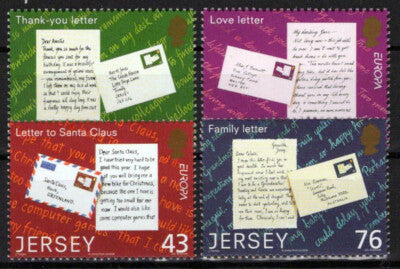 Jersey 1302-1305 MNH Letters Stamps on Stamps ZAYIX 101623SM12M