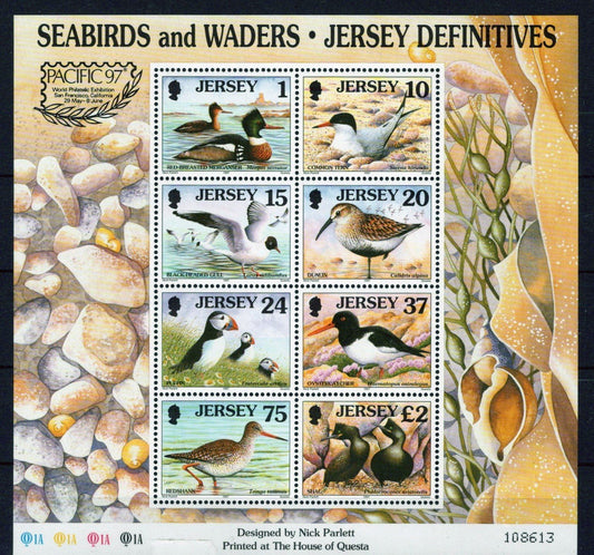 Jersey 785b MNH Seabirds & Waders PACIFIC 97 Wildlife ZAYIX 101623SM09