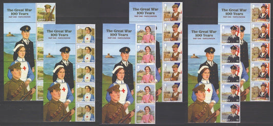 Jersey 1775-1780 MNH World War I Military Medical ZAYIX 101623SM11