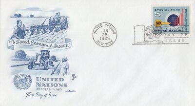 United Nations 137 Artmaster FDC Special Fund issue 032723SM37M ZAYIX 030723SM37M