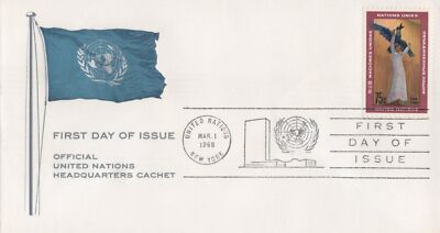 United Nations First Day Cover FDC #184 Starcke Statue 032723SM13 ZAYIX 030723SM13