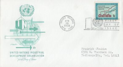 United Nations 185-186 FDC Artmaster UNIDO set addressed 032723SM22 ZAYIX 030723SM22