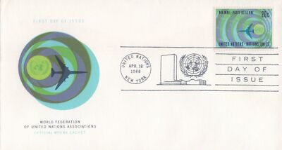 United Nations C13 Artcraft FDC air post large postmark 032723SM31M ZAYIX 030723SM31M