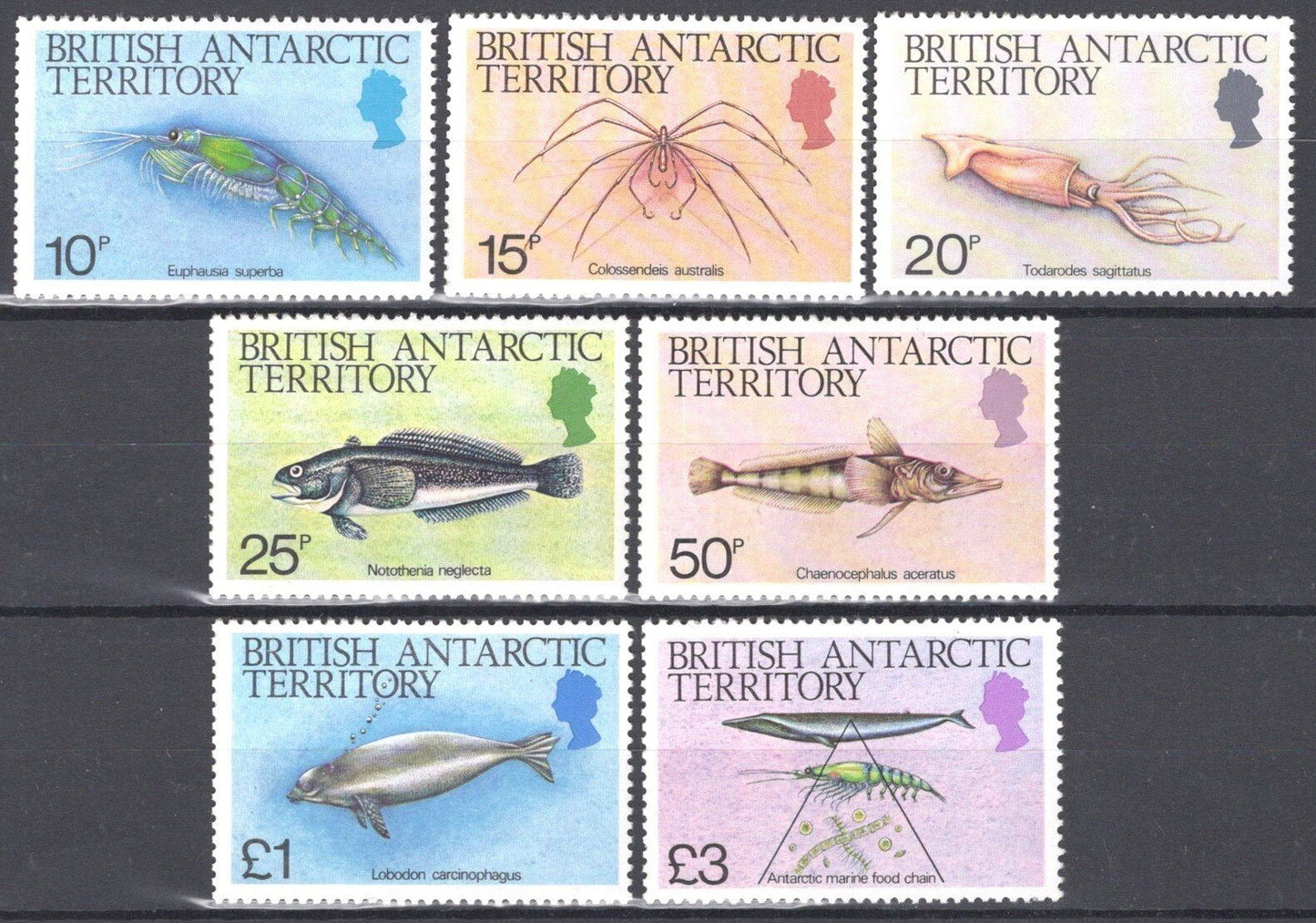 British Antarctic Territory 102-116 MNH Marine Life Fish ZAYIX 101922S71