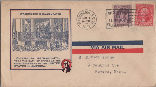 US Planty 704/715-20i FDC Harry Ioor cachet - Washington 200th ZAYIX 113022SM05