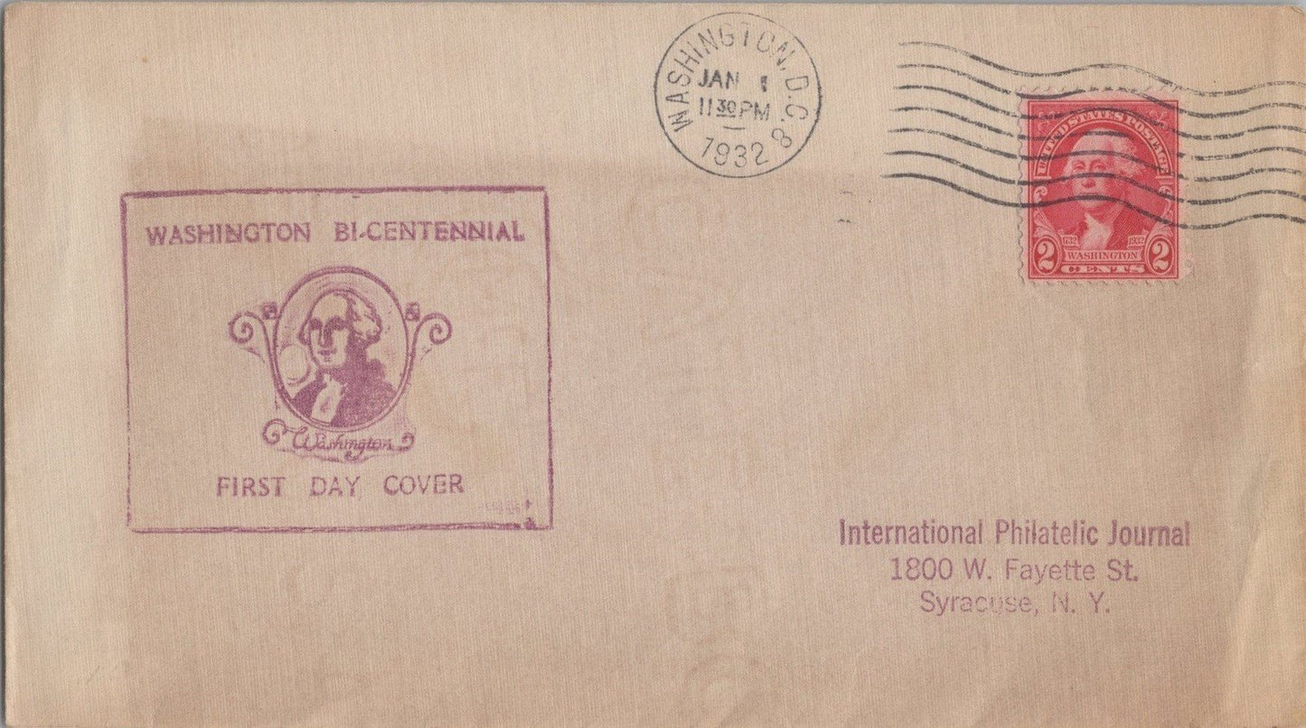 US Planty 704/715-84 FDC Purple ink stamp Washington cachet ZAYIX 113022SM09