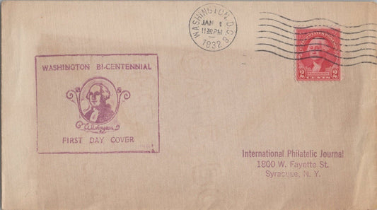 US Planty 704/715-84 FDC Purple ink stamp Washington cachet ZAYIX 113022SM09