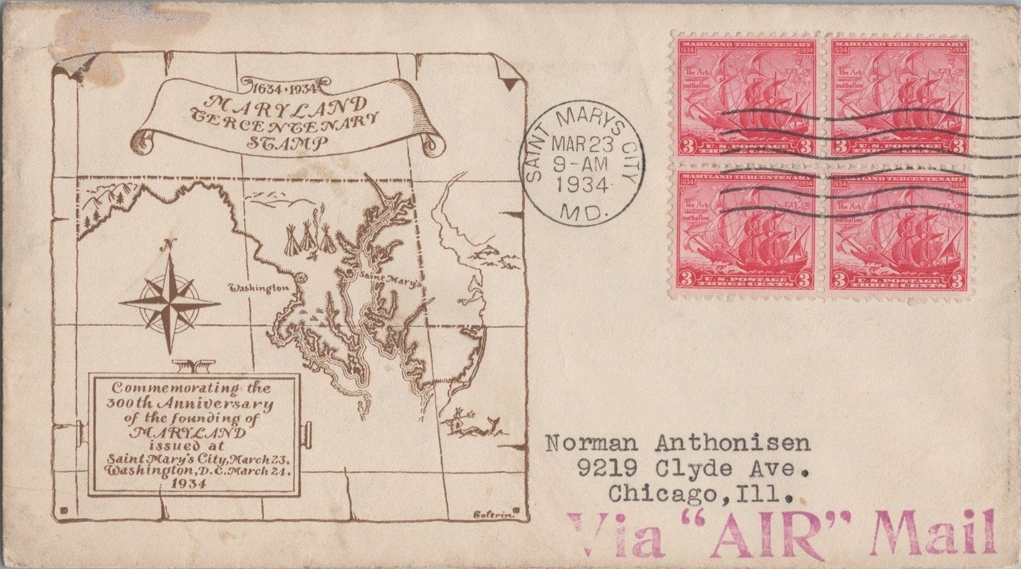 US Planty# 736-11 FDC Beverly Hills Cachet Maryland Tercent ZAYIX 113022SM03
