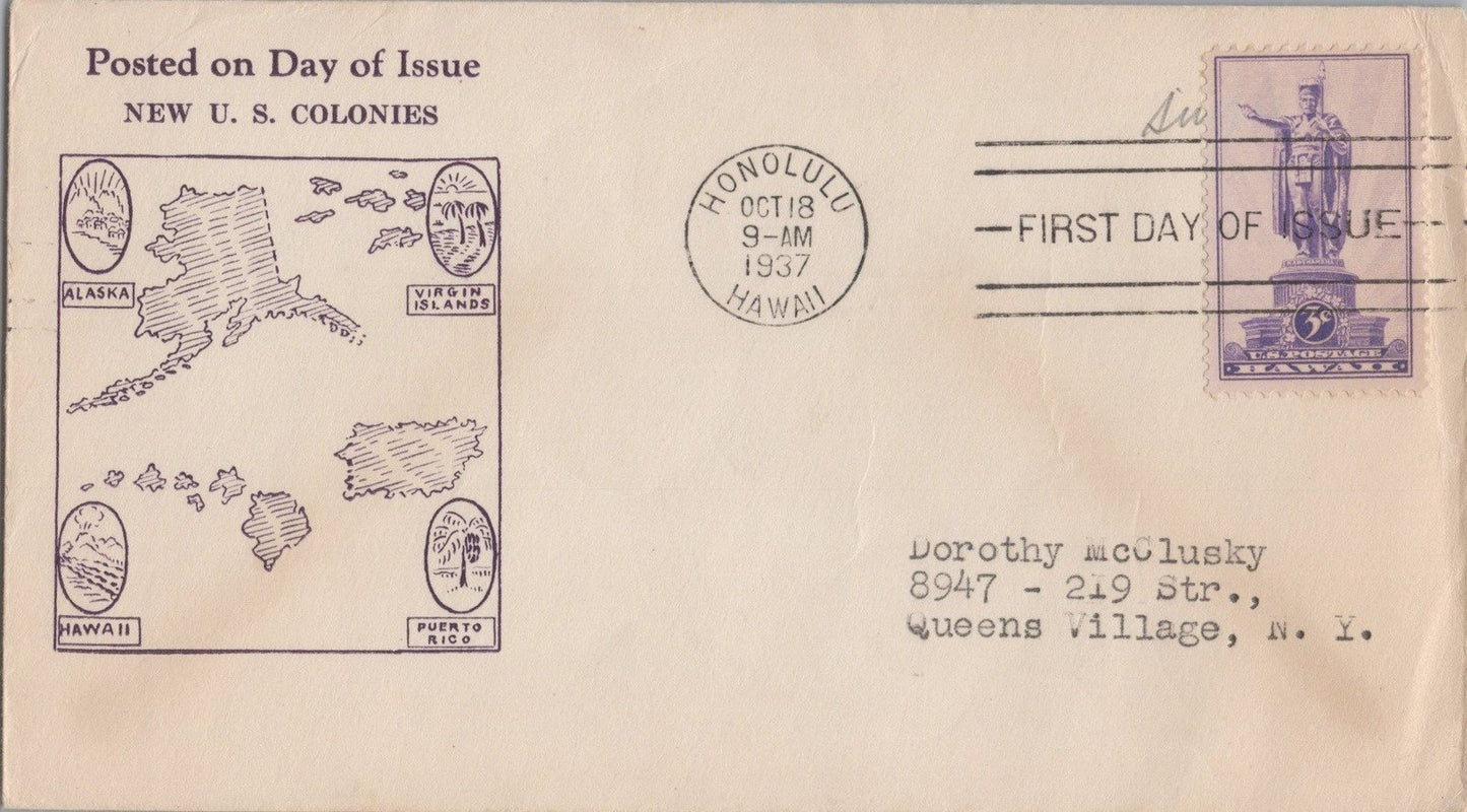US Planty 799-65 FDC - Roessler cachet - Hawaii Territory ZAYIX 113022SM15