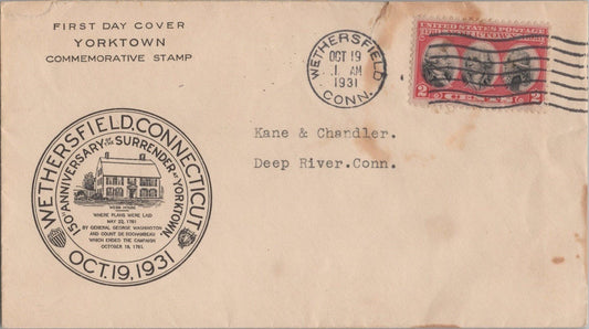 US Planty 703-1a FDC 1st Wethersfield Chamber of Commerce ZAYIX 113022SM27