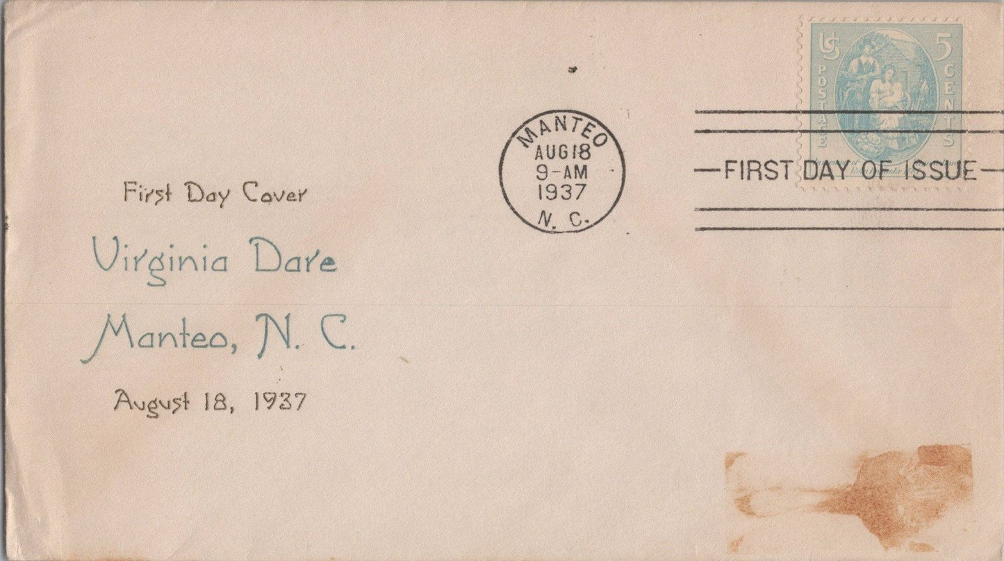US Planty 796-27 FDC - Nix Cachet - Virginia Dare anniv. ZAYIX 113022SM24